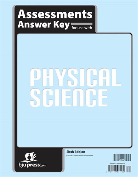 NEW <strong>BJU</strong> Press <strong>Physical Science</strong> Lab Manual - <strong>6th Edition</strong> 515494. . Bju physical science 6th edition answer key pdf